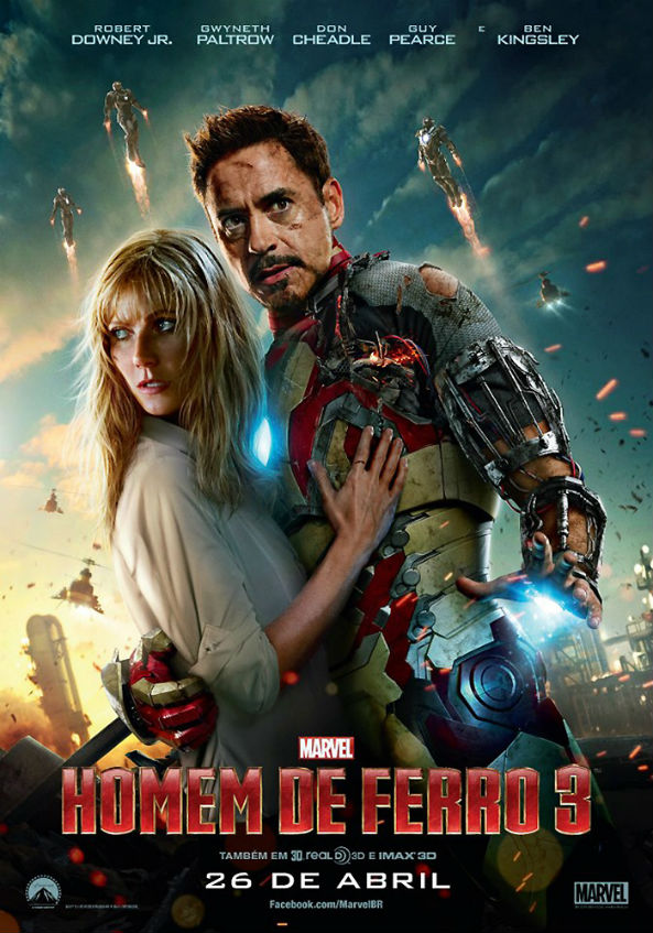 homem de ferro 3 poster cinema