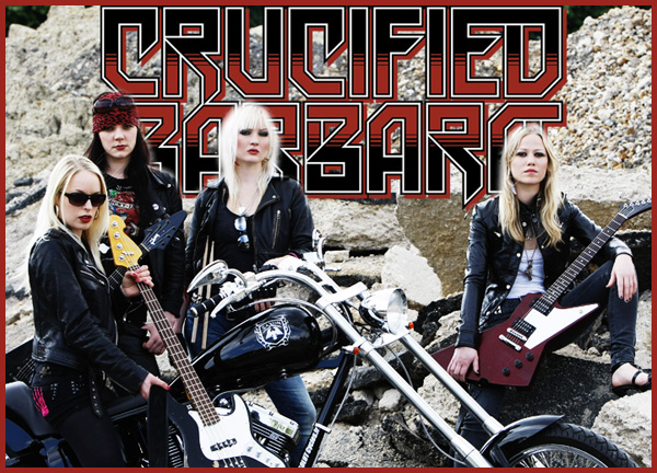 Crucified Barbara mulheres rock