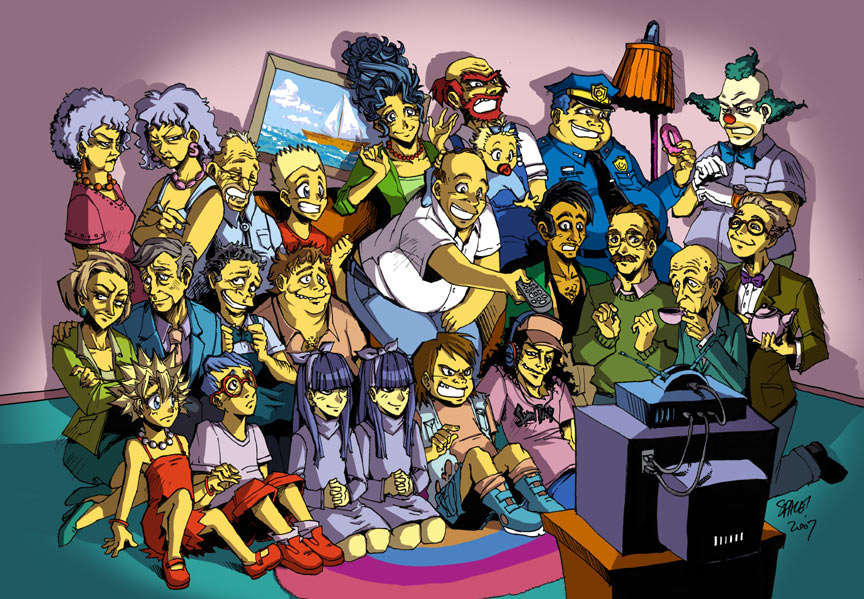 Paródia de Death Note mostra personagens de Os Simpsons em suas versões de  anime