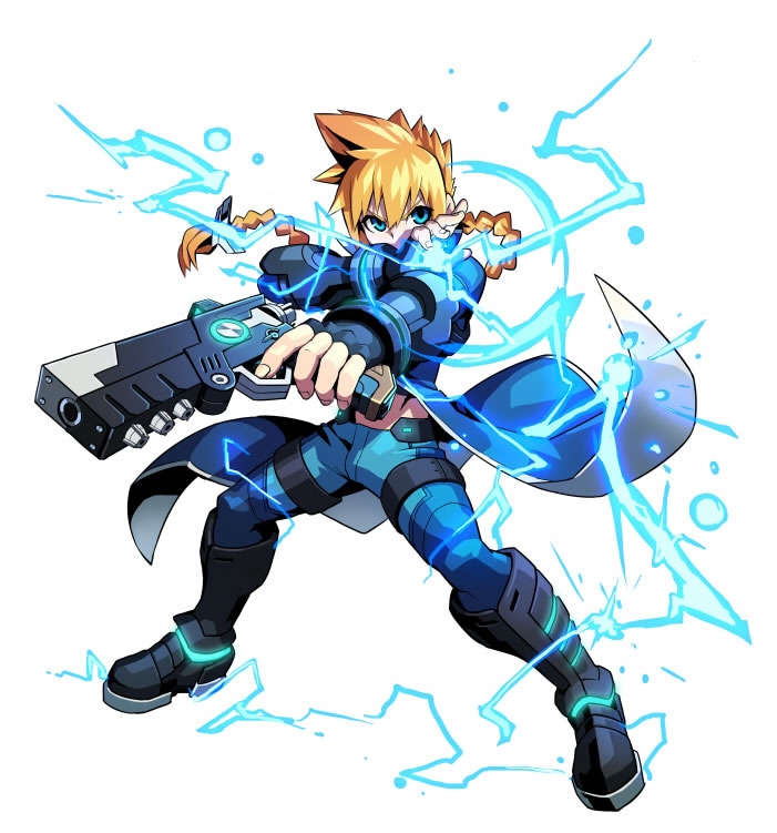 azure striker gunvolt- artwork