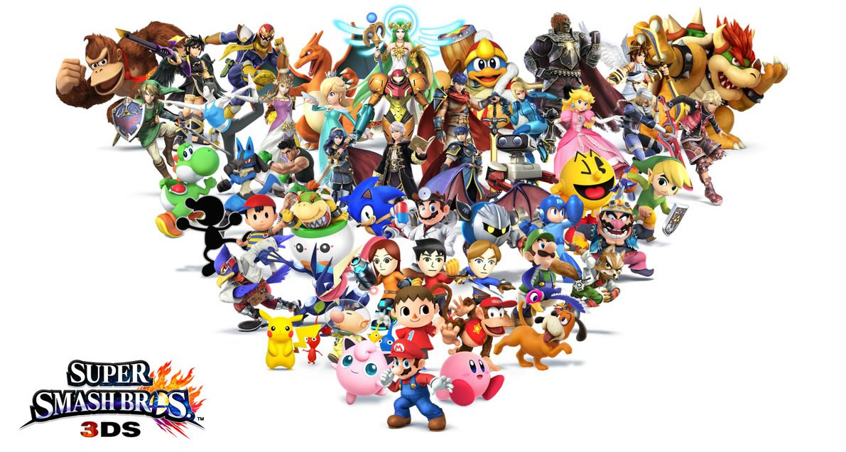 roster smash bros 3ds