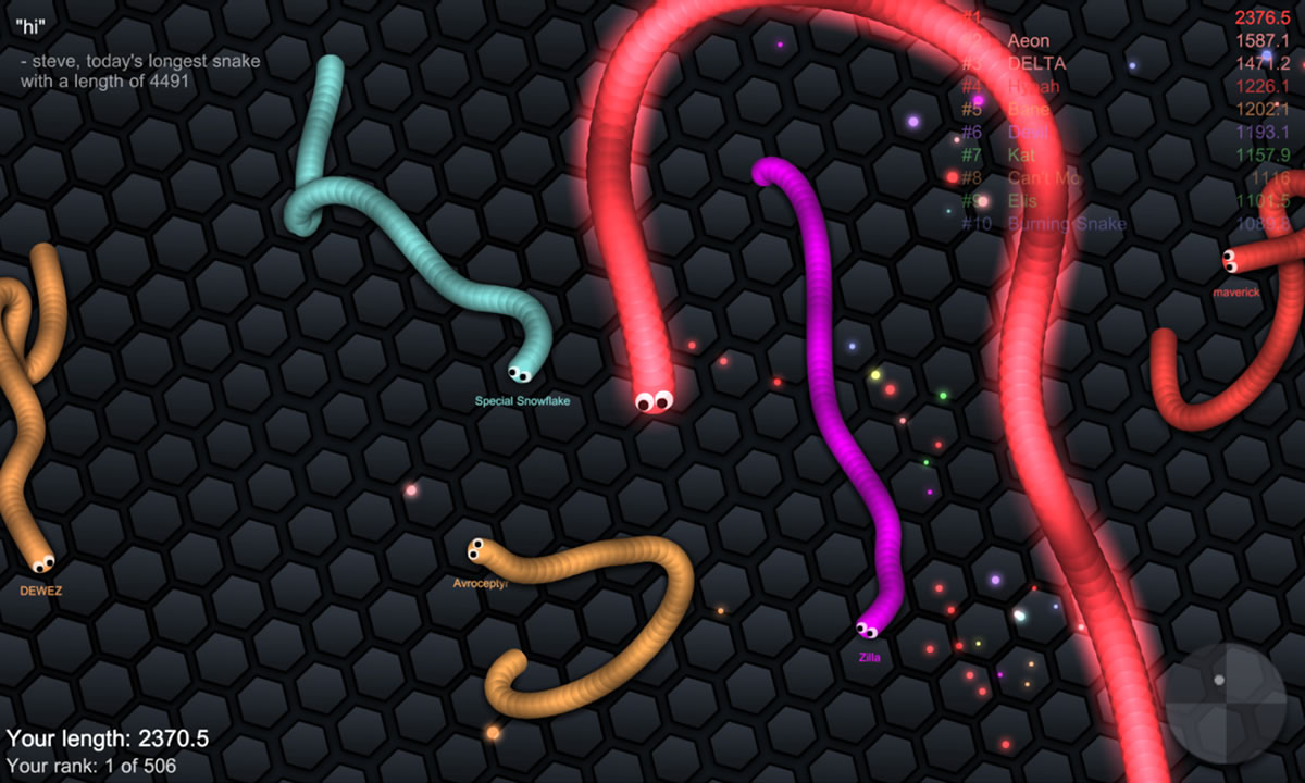 iPlace - O jogo da cobrinha evoluiu. Descubra slither.io, o Snake do  futuro