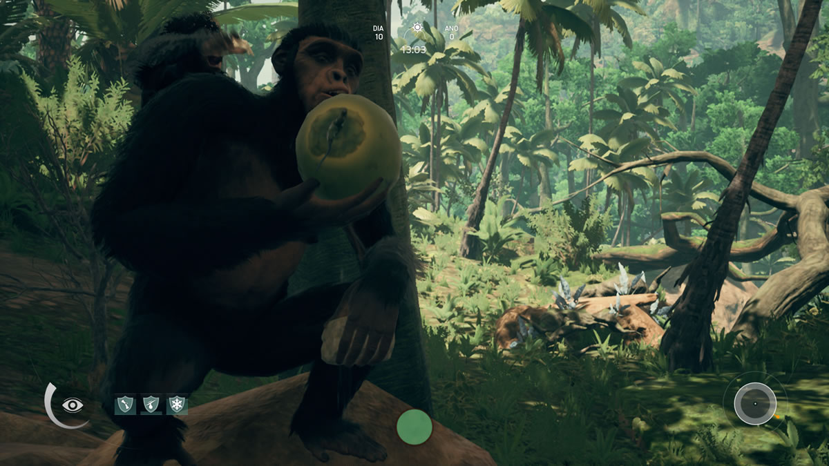 FINALMENTE TESTANDO O JOGO DO MACACO - ANCESTORS: The Humankind