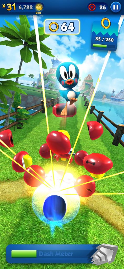 Sonic Dash ultrapassa a marca de 500 milhões de downloads