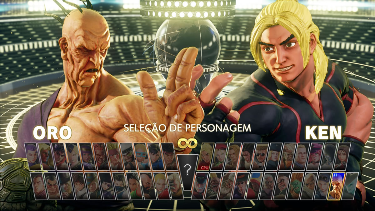 Quais são os personagens de Street Fighter V?