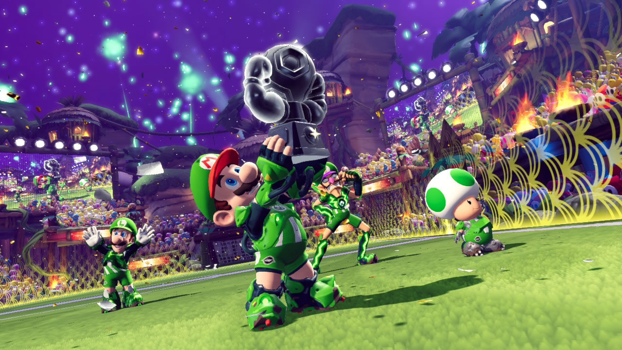 Jogo Mario Strikers Battle League - Switch - IzzyGames Onde você