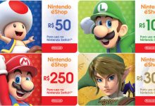 Cartões Presentes Digitais Nintendo Switch PIX Boleto Bancário