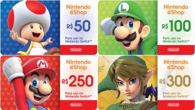 Cartões Presentes Digitais Nintendo Switch PIX Boleto Bancário